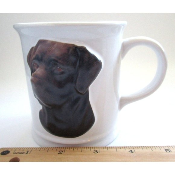 XPRES Best Friend Originals CHOCOLATE LAB Embossed/Raised DOG 3D Coffee Mug 2004 - Picture 8 of 9